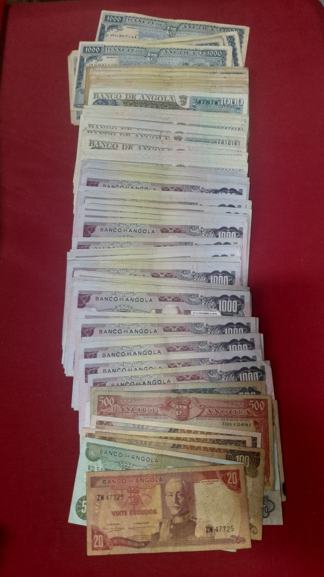 Notas Antigas Colecção