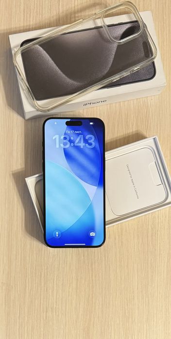 iPhone 15 Pro Max 256gb Black Titanium Официальный