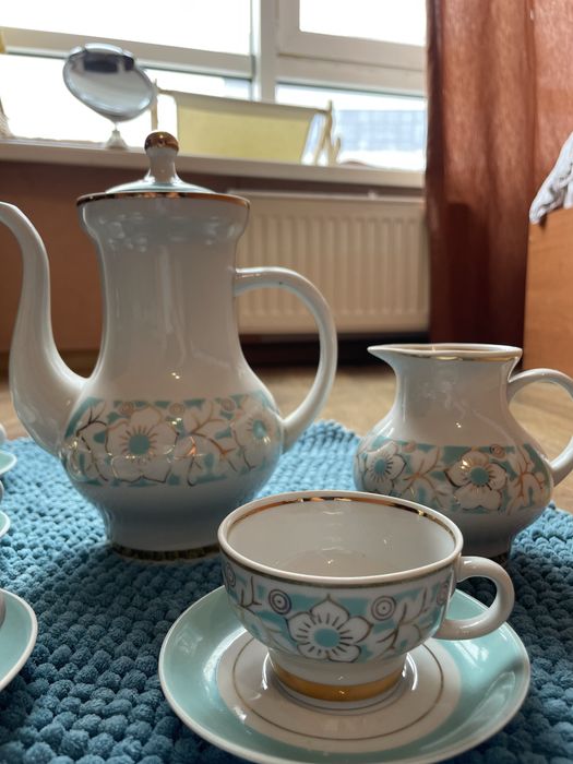 Кавовий фарфоровий сервіз довбиш рсср