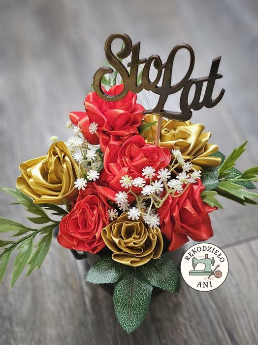 Bukiet w pudełku wieczne róże Handmade