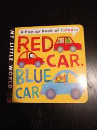 Red Car Blue Car Książeczka Pop up dla dzieci