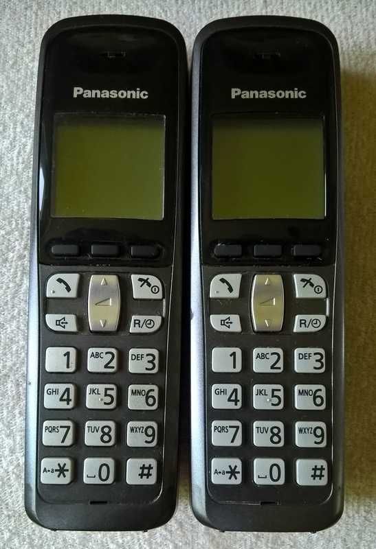 Telefon bezprzewodowy Panasonic KX-TG6412 - 2 słuchawki, czarny.