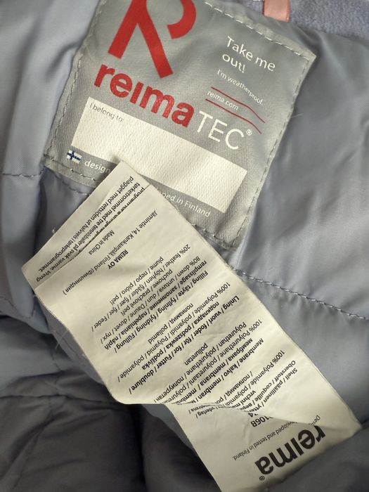 Пуховий зимовий комбінезон Reima tech 74 розмір