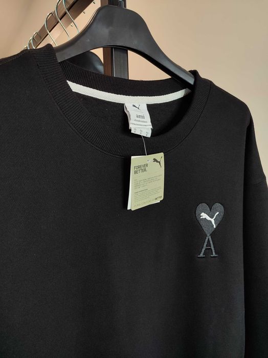 Світшот AMI Paris x Puma Crewneck Sweatshirt Black