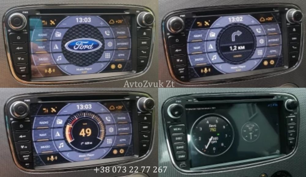 Магнитола FORD Mondeo Focus S-Max C-Max Transit Kuga Connect Android