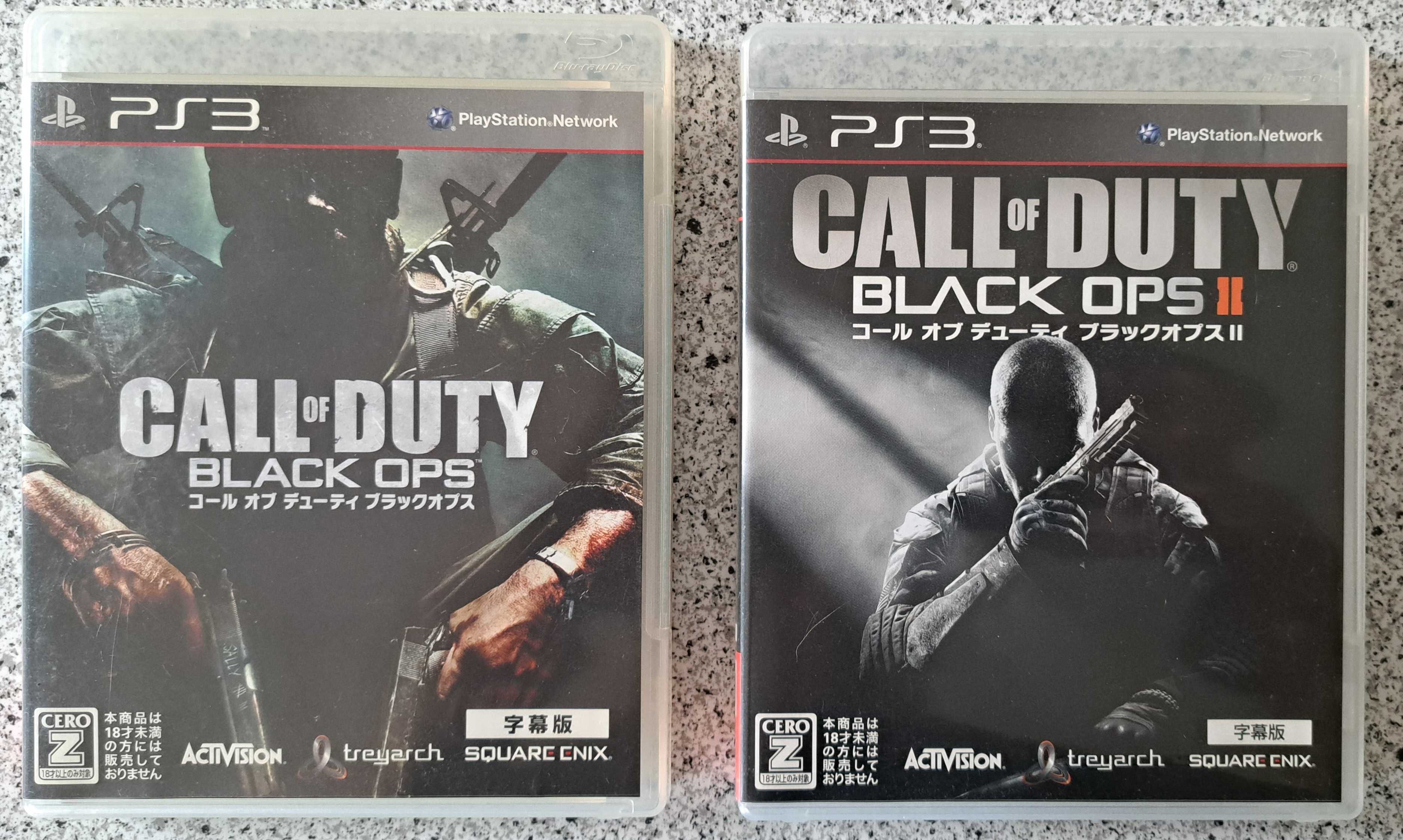 Gry CoD Black Ops I i II, PS3, import Japonia