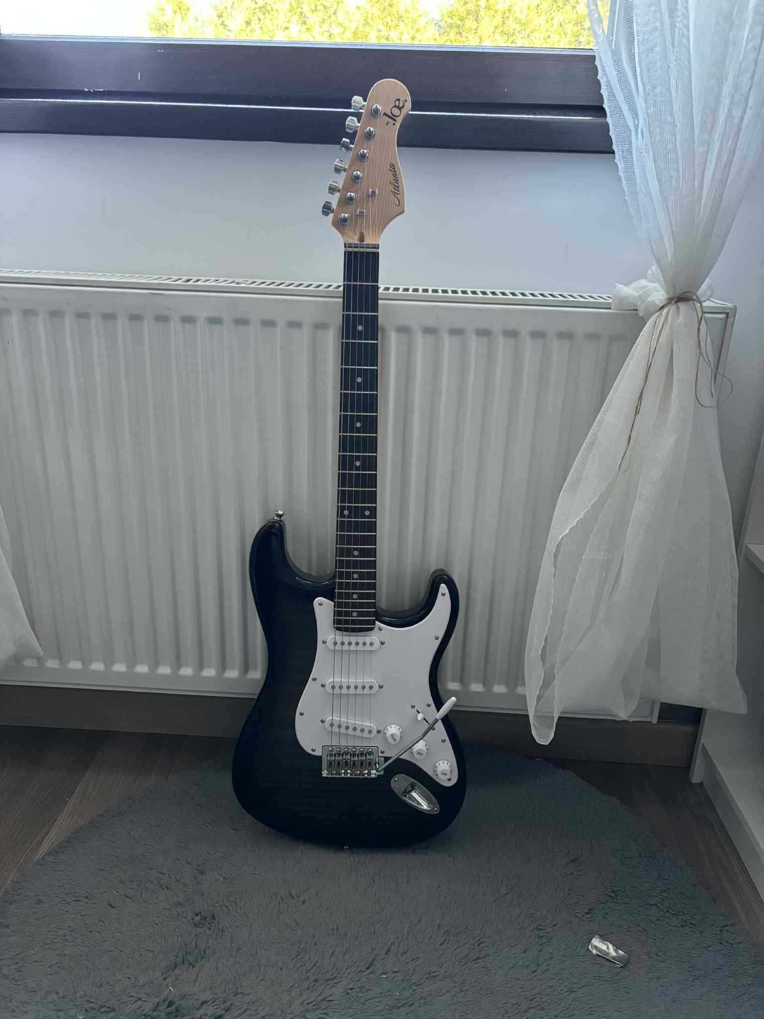 Gitara BE JOE ATLANTA GE-288 TBS + Fender Mustang LT25 + pokrowiec