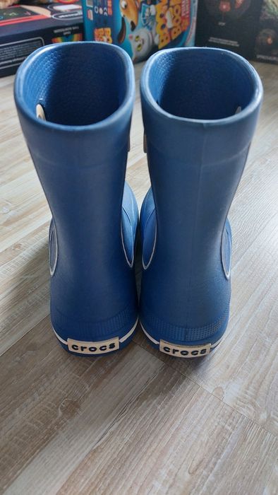 Fajne niebieskie kalosze Crocs j.nowe