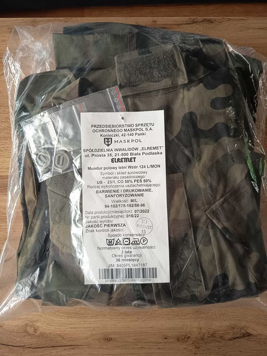 Mundur Polowy Letni Wzór 124 L