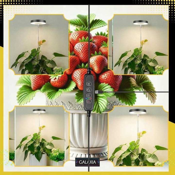 LAMPA LED DLA ROŚLIN Do Uprawy Wzrostu Oświetlenie Żarówka Grow TIMER