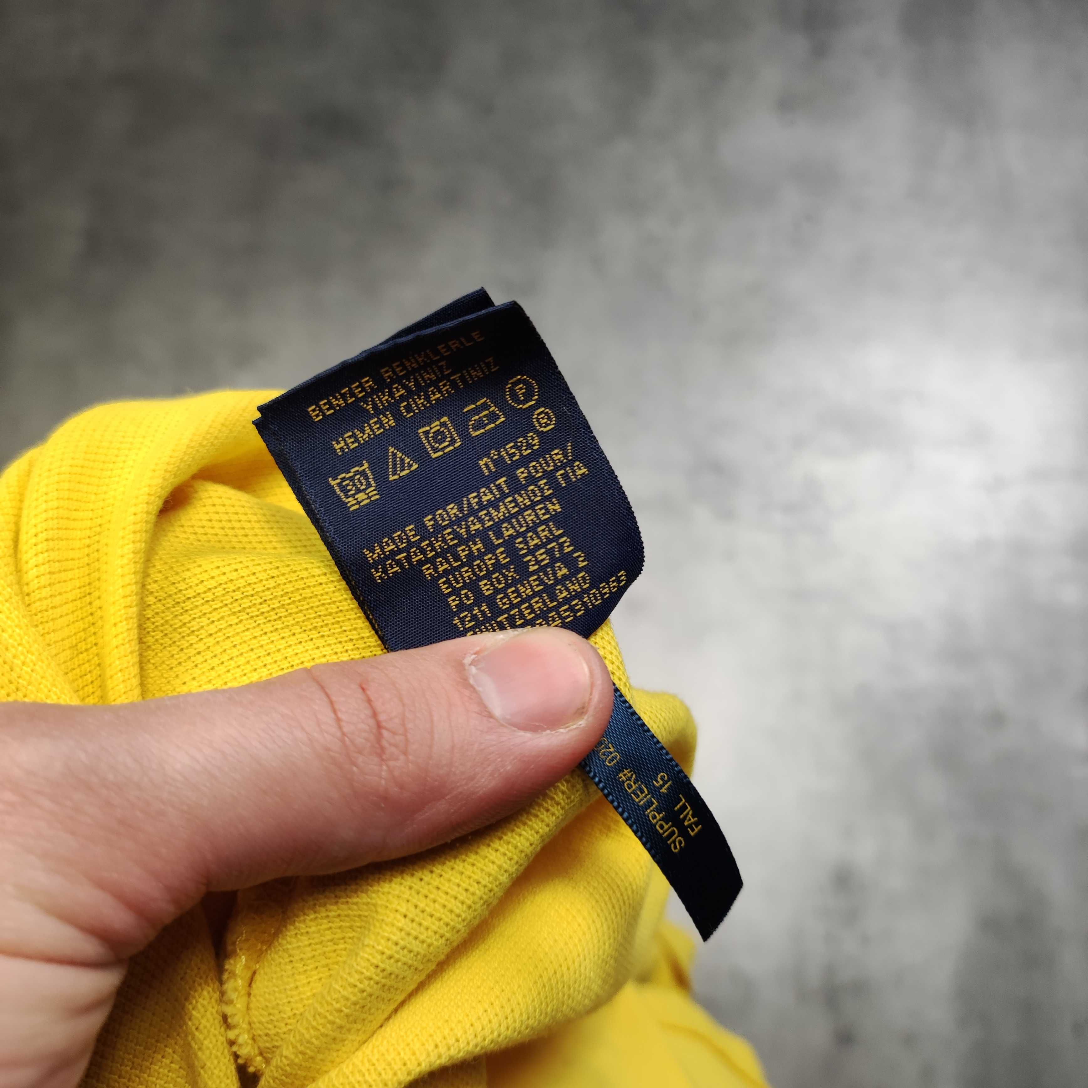 DAMSKA PREMIUM Koszulka Bawełna Skinny Polo Ralph Lauren Taliowana RL