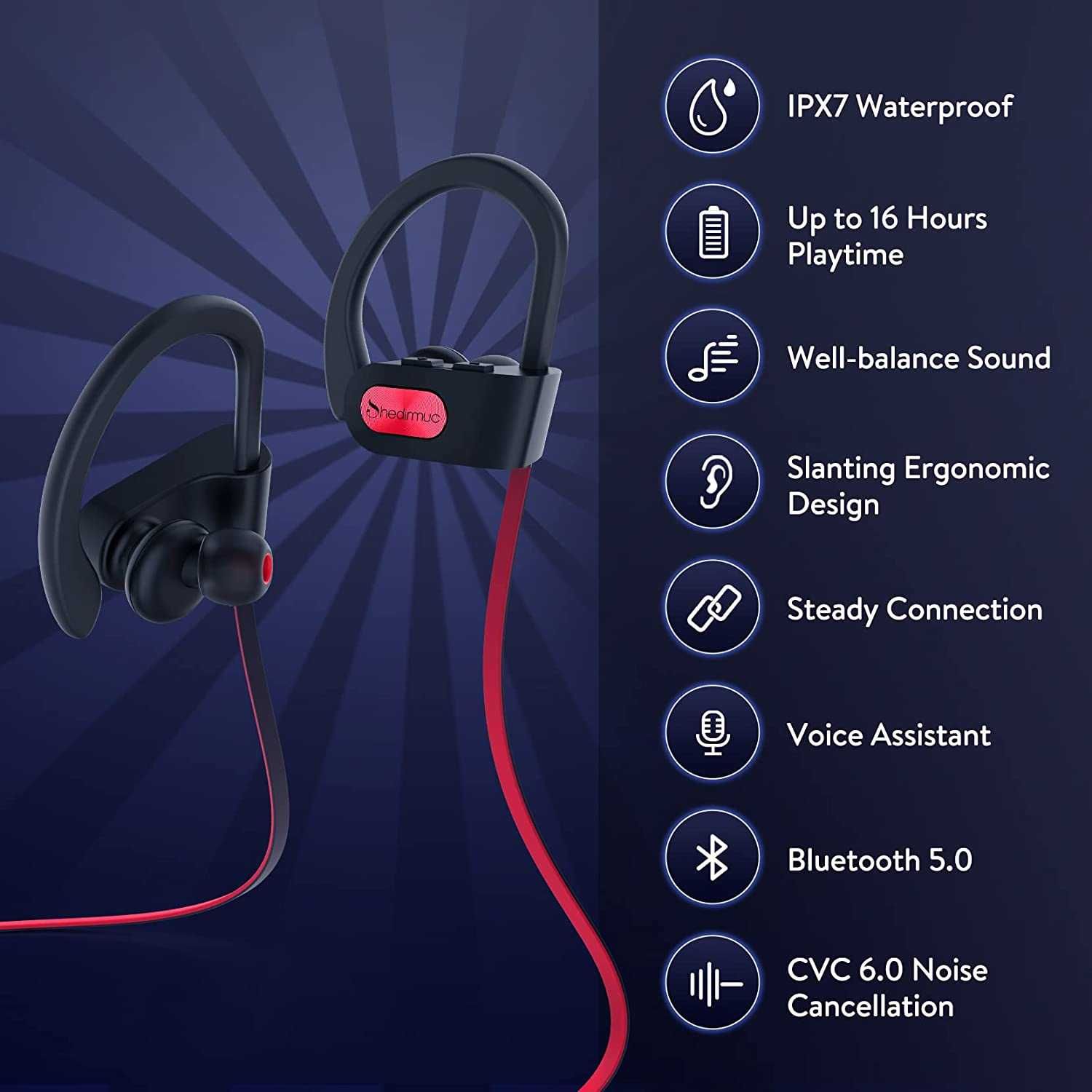 Słuchawki Bluetooth Shedirmuc