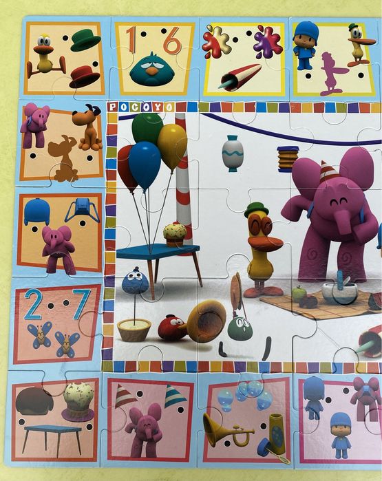 Pocoyo Puzzle de chão extra grande 35 peças Jogo logica