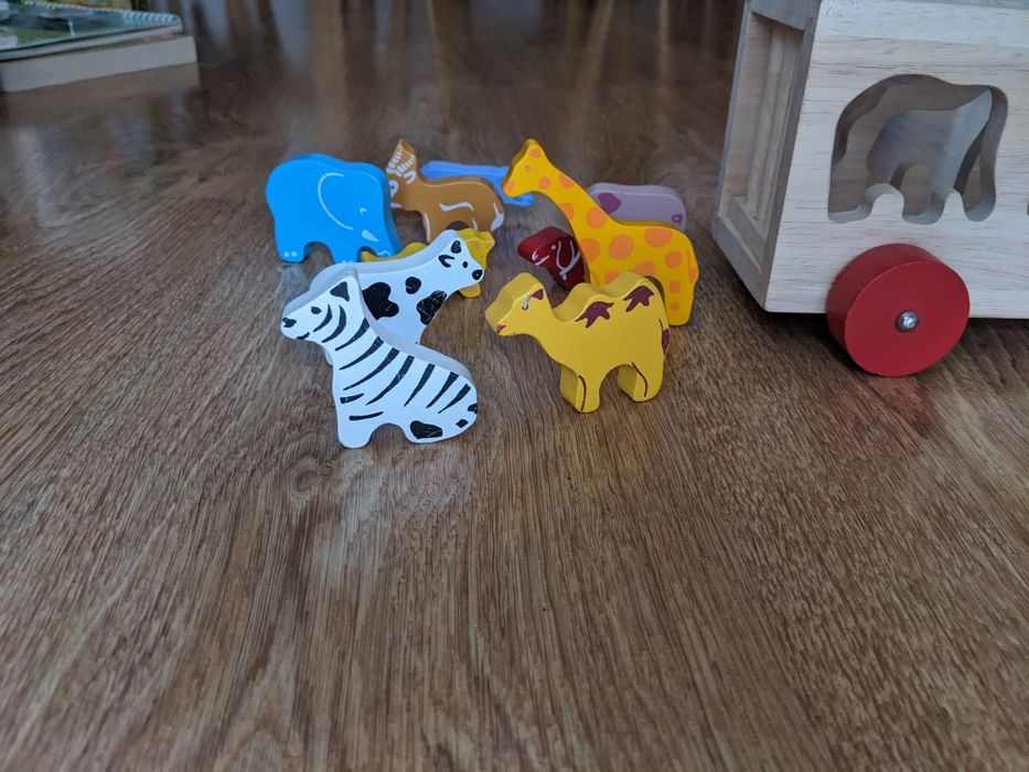 Drewniany sorter ze zwierzątkami Bigjigs