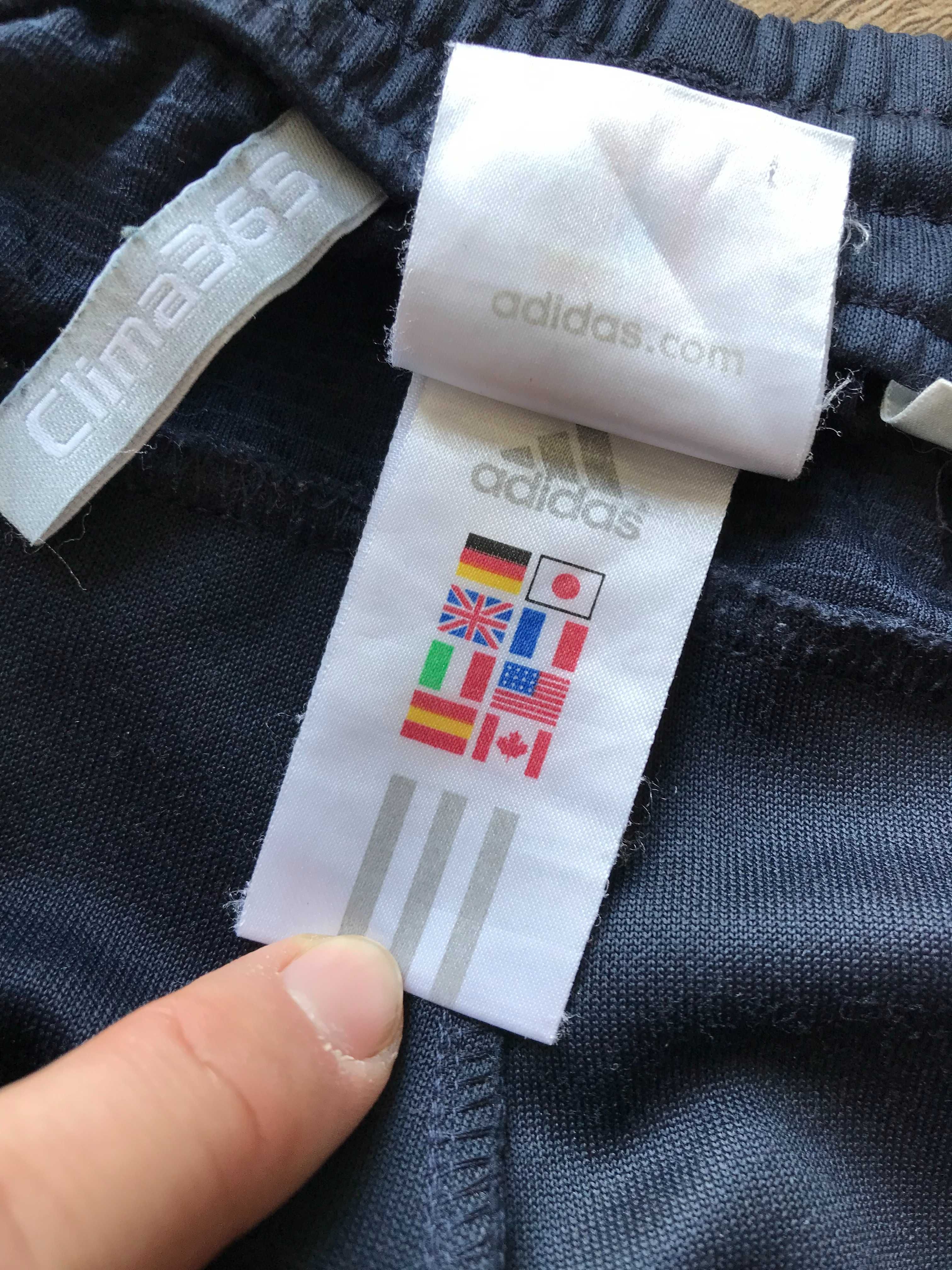 Spodnie dresowe Adidas z szerokimi nogawkami rozm. XXL
