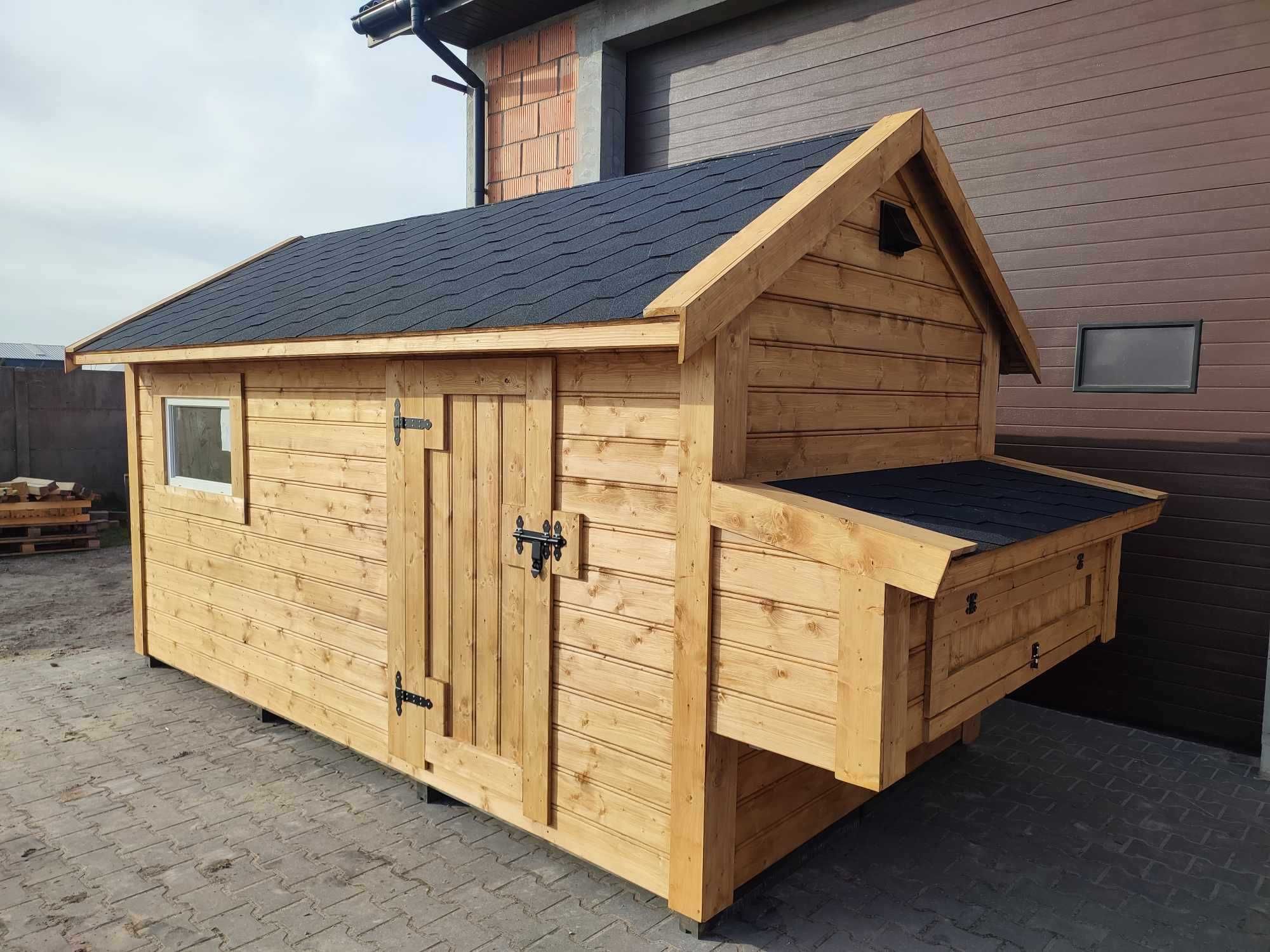 Kurnik dla kur, kaczek Gęsi 5mx2mx2,2mh Producent WoodStuff OCIEPLONY