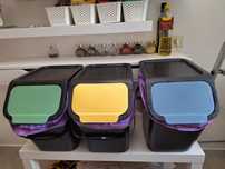 3 kosze do segregacji (ok 25 l)