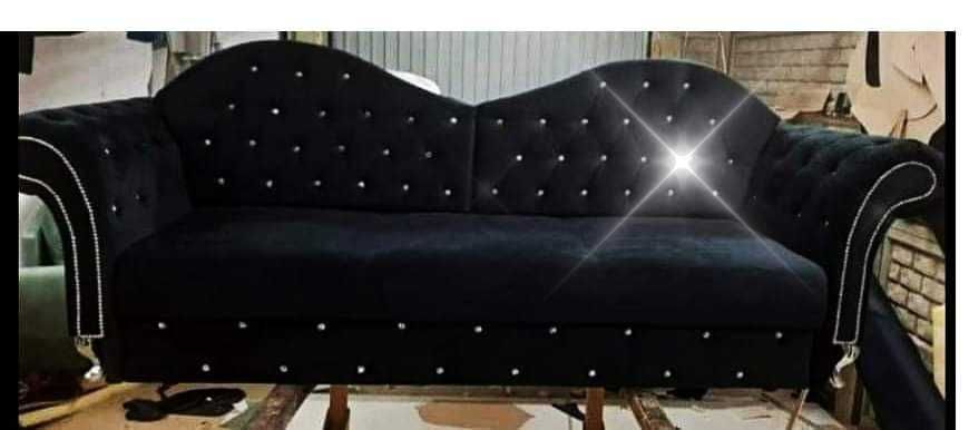 Sofa 230cm wypasiona  kanapa pow spania 150x195 glamour