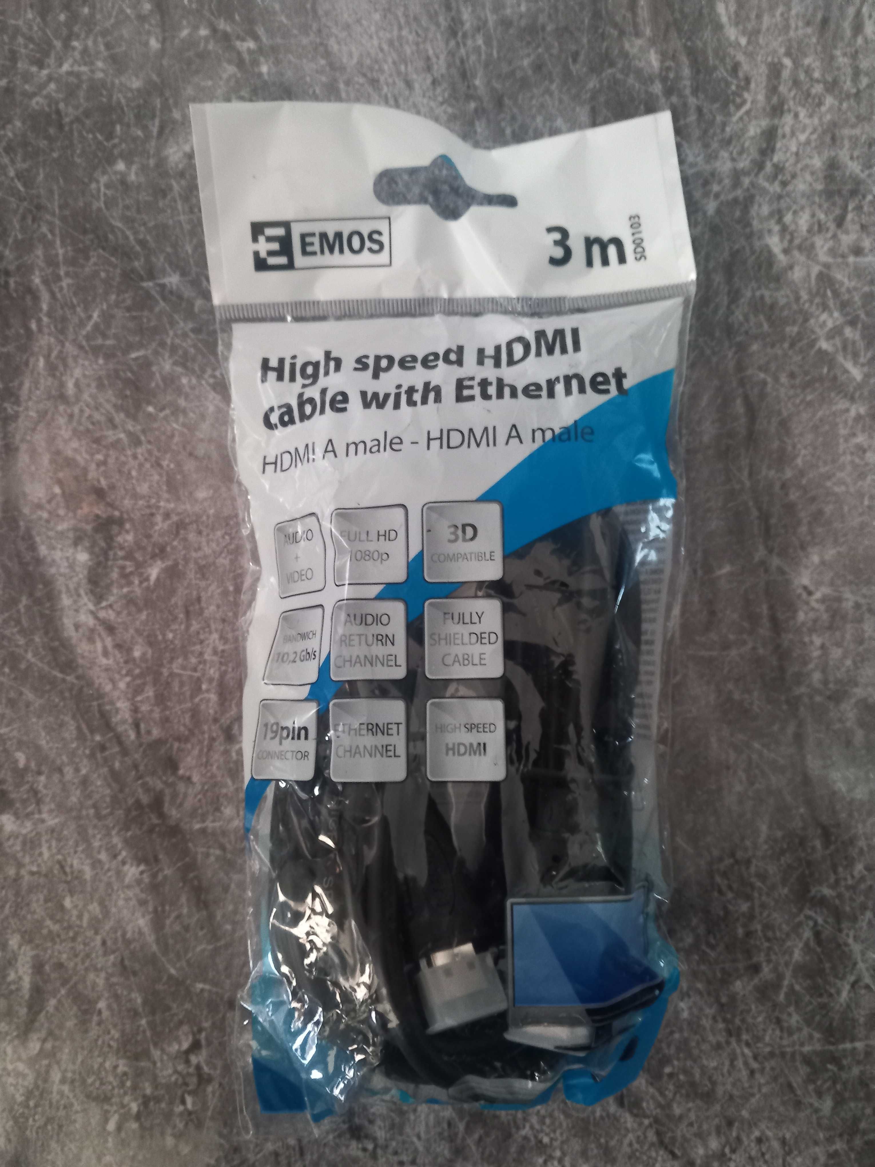 Sprzedam nowy zapakowany kabel HDMI / 3m