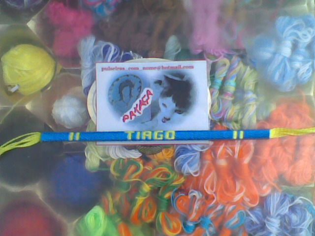 Pulseira com nome Tiago