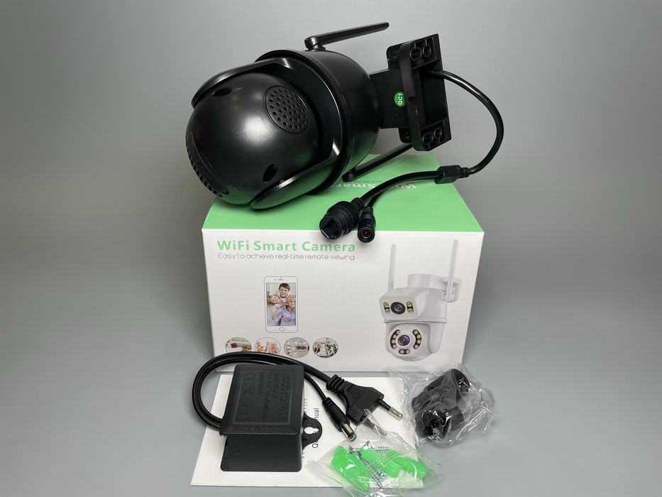 Wifi Двойная камера видеонаблюдения 8 Мп ICsee Подвійна відеонагляду