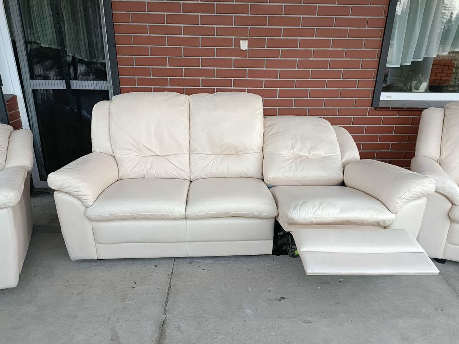 Sprzedam wypoczynek ze skóry -Skóra -skórzany –skórzana -skórzane