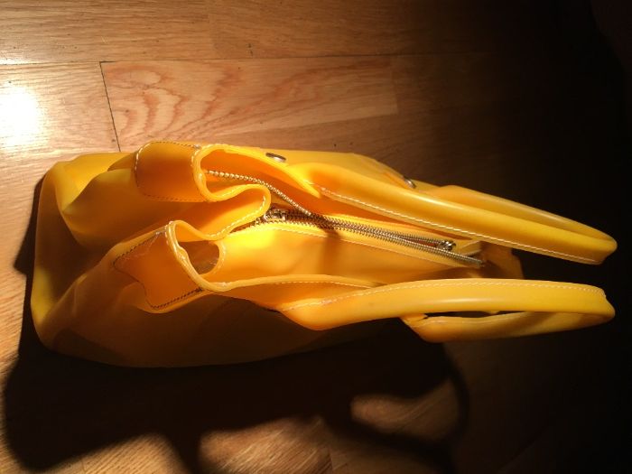 Mala de mão em PVC, amarela, Now by Stefanel