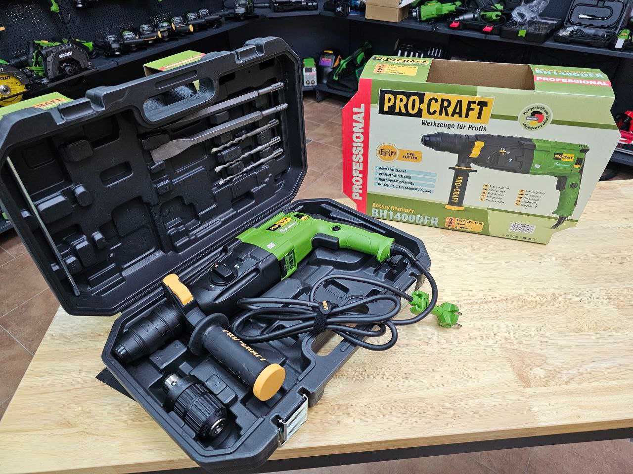 Перфоратор Procraft Сменный патрон  3 режима работы Мощный Компактный