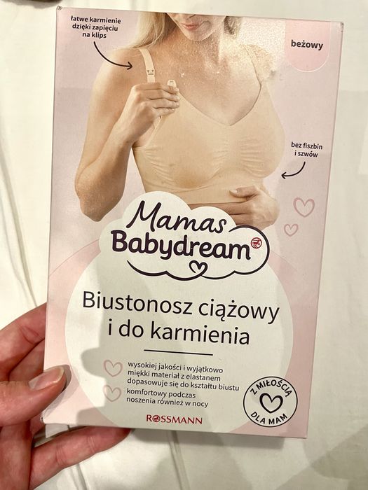 Mamas babydream biustonosz ciążowy i do karmienia L beżowy