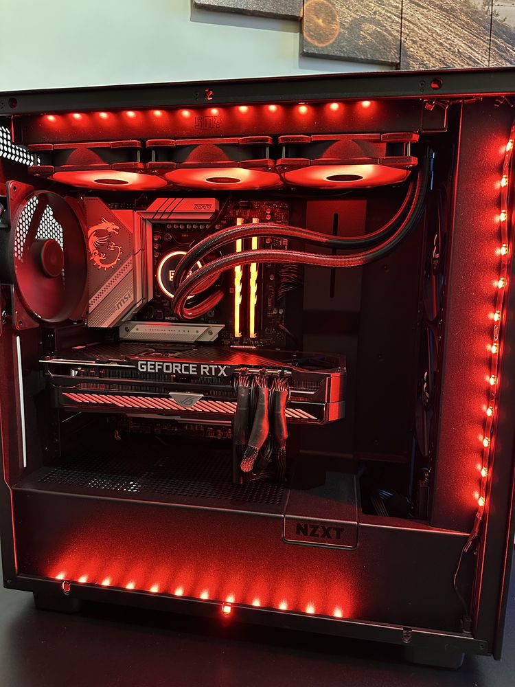 Komputer gamingowy RTX 3070TI RYZEN 5 9600x MSI MAG B650 RAM 32GB DDR5