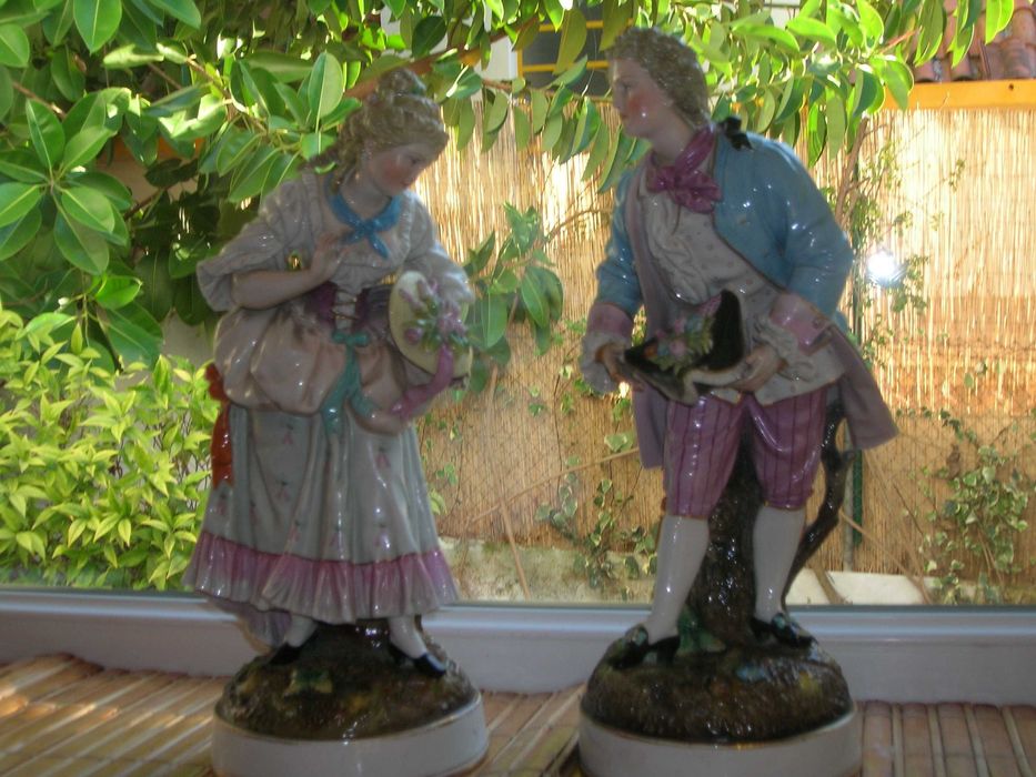 2 esculturas em porcelana saxe