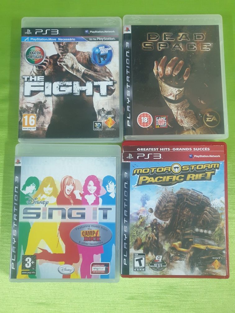 Jogo Ps3 - The Fight. Disney Sing It. Dead space.  Motor storm