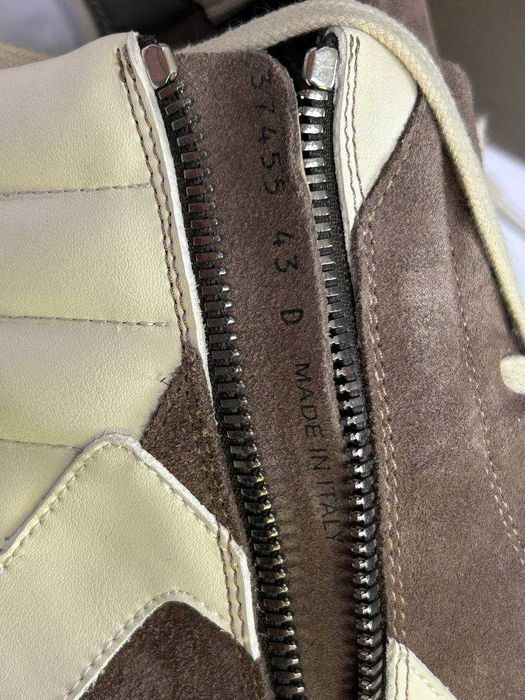 Rick Owens Geobasket Ramones jumbo laces коричневі кеди opium archive