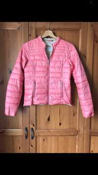 Pikowana kurtka sportowa różowa z kieszeniami rozmiar S Reserved