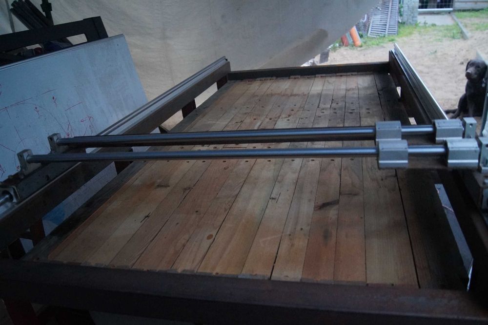 frezarka duża planer stół roboczy 107 x 201 cm bardzo ciężki, masywny