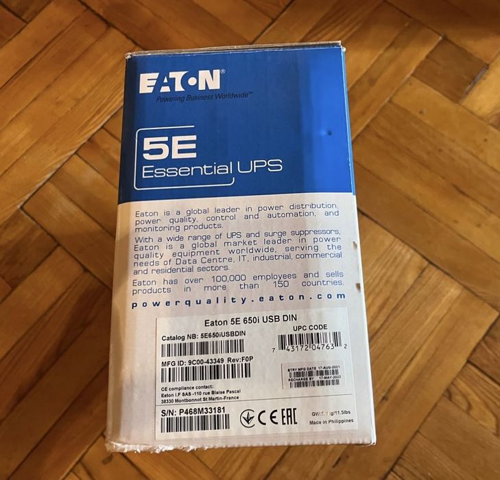 ДБЖ Eatot 5E 650va USB DIN