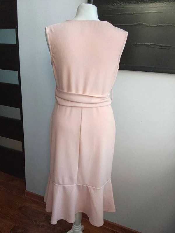 sukienka kopertowa z falbaną marki Bodyflirt roz. 36/38 nowa
