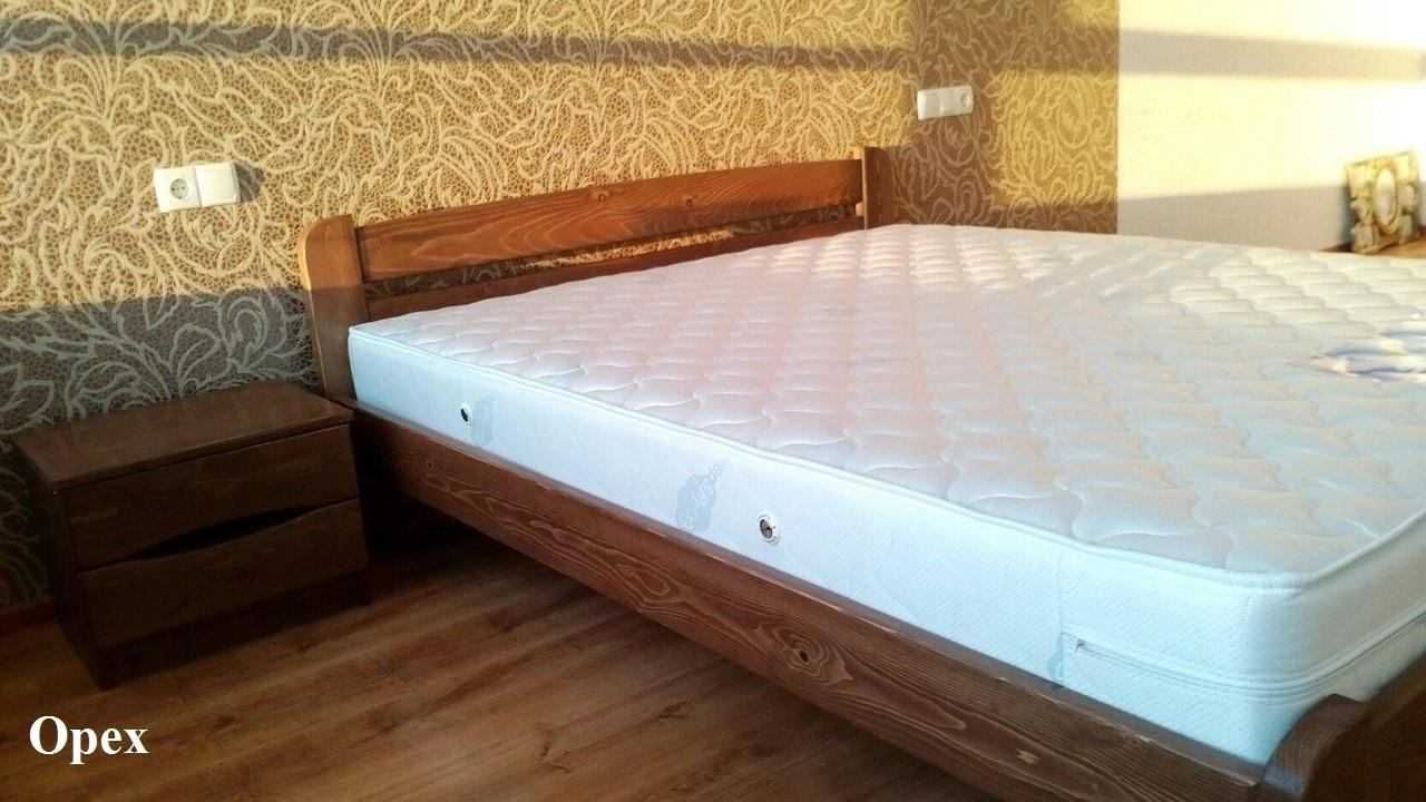 Ліжко Софія з масиву дерева сосна.Посиленні ламелі. Кровать деревянная