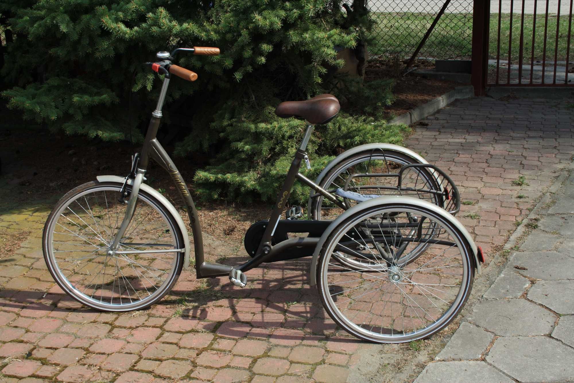 Rehabilitacyjny rower trójkołowy dla dorosłych w stylu RETRO VINTAGE