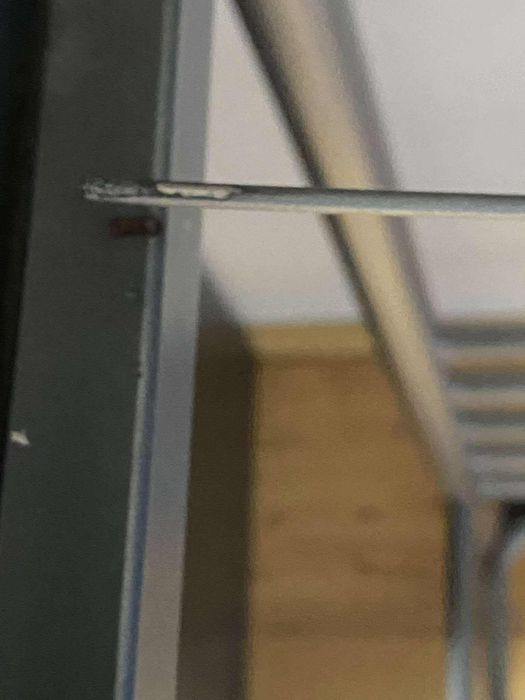 Łóżko piętrowe metalowe z IKEA „SVÄRTA”