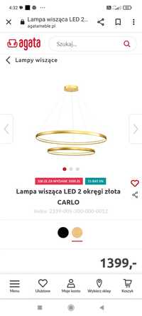 Lampa wisząca LED