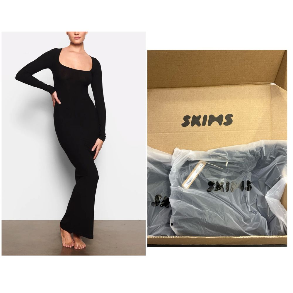 Плаття сукня Skims S оригінал soft lounge long sleeve dress