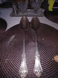 łyżka stołowa posrebrzana przedwojenna środkowa  30cm unikat