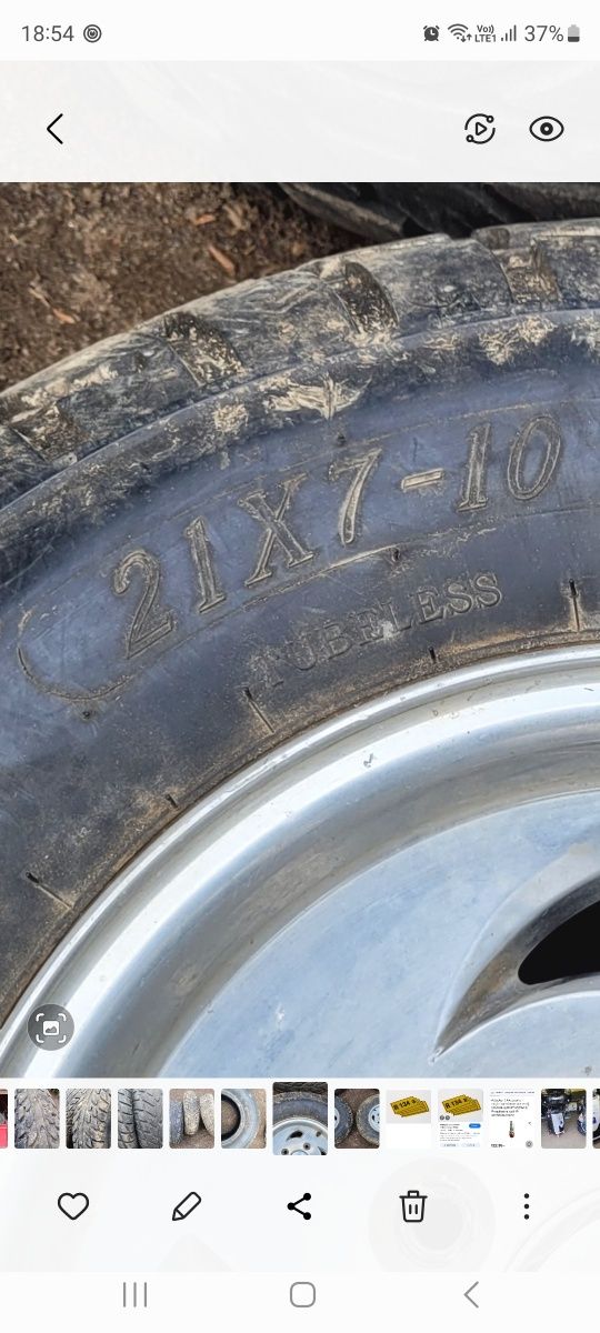 Felgi, opony od quada 250
