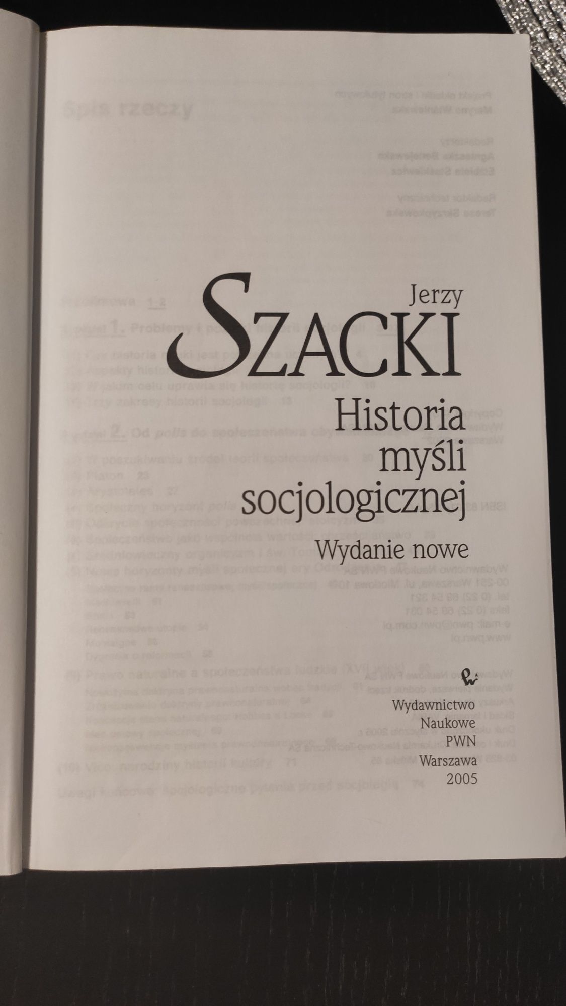 Historia myśli socjologicznej Szacki 2005