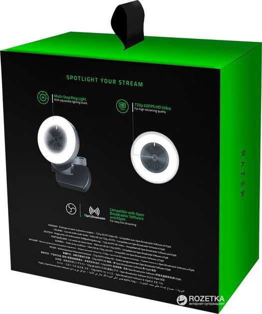 Веб камера Razer Kiyo Black (RZ19-02320100-R3M1) Вебка для стріму нова