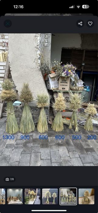 Дідухи   Снопи пшениці, жита