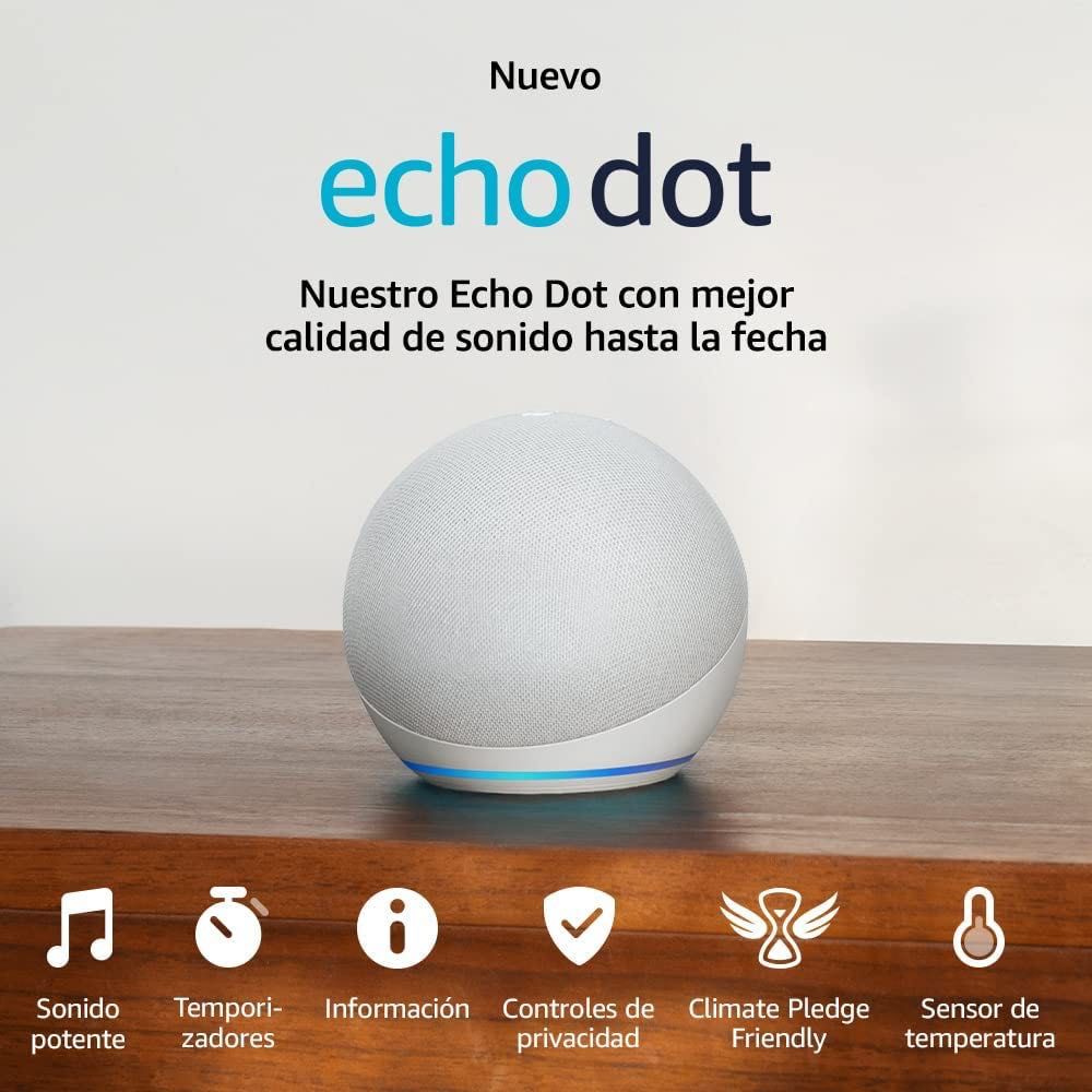 Echo Dot 5ª Geração ALEXA (Novo Modelo 2022) cor Branca e Antracite