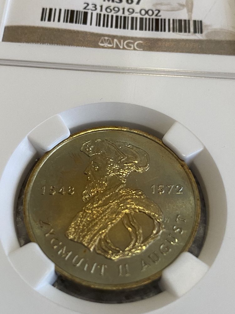 Zygmunt II August 2 zł 1996 Grading NGC MS67