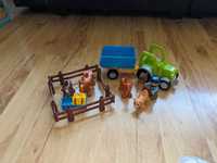 Lego Duplo traktor z przyczepą zwierzęta farmer